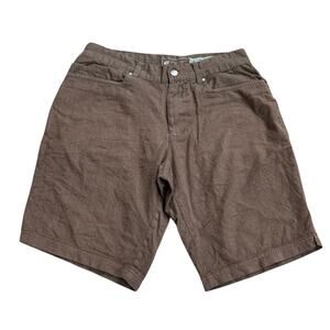 Woolly Longhaul Shorts Mens Size 30 (29x10) Brown Merino Wool Blend Outdoor